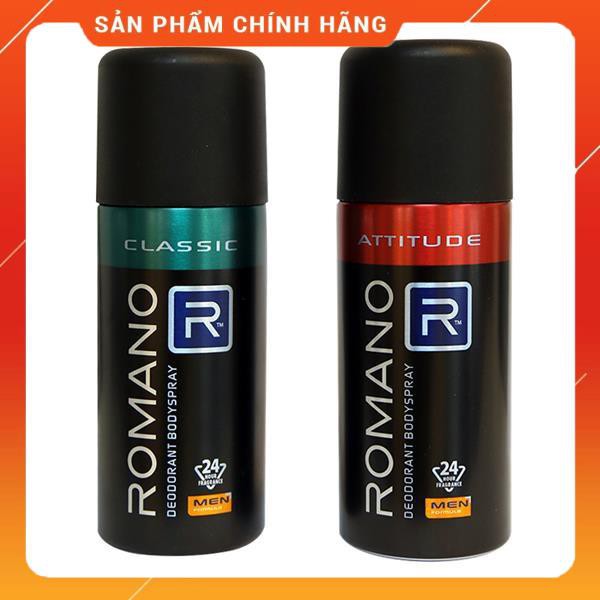 Xịt khử mùi toàn thân Romano