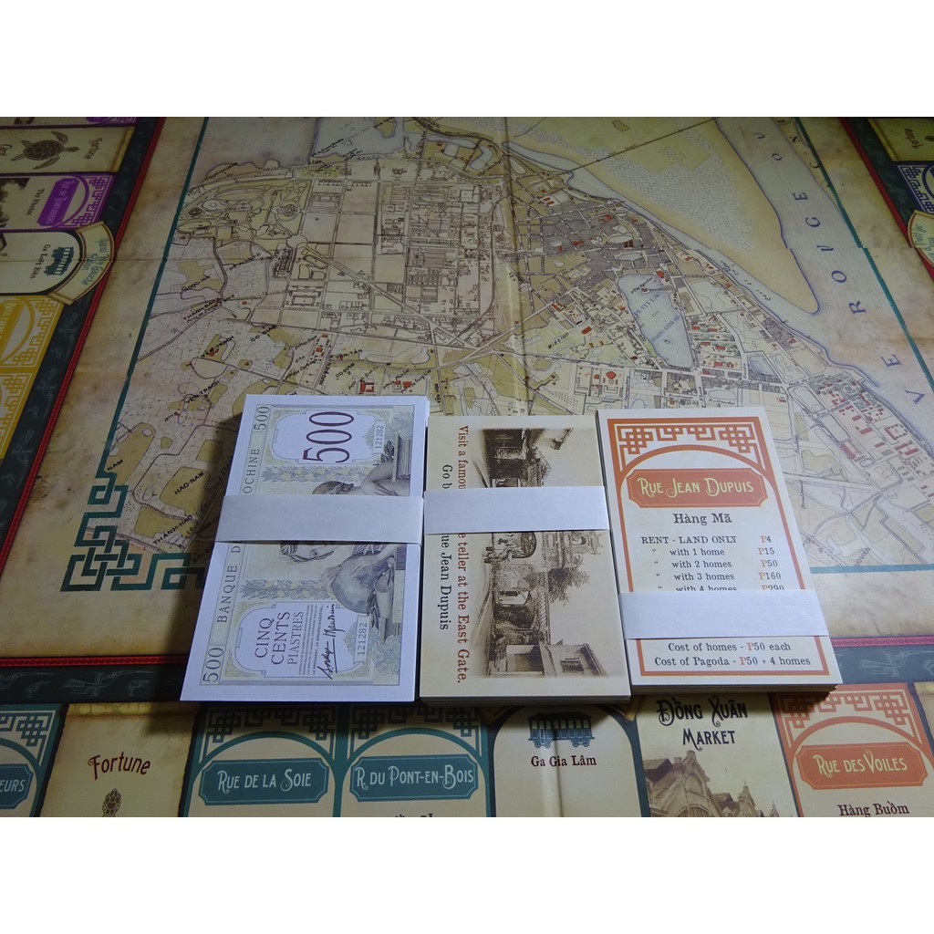 TRÒ CHƠI BOARD GAME MONOPOLY HÀ NỘI PHIÊN BẢN 1900S