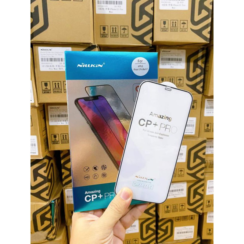 Kính cường lực Nillkin Amazing CP+PRO 2.5D cho IPhone 12/IPhone 12 pro/IPhone 12 Max/IPhone 12 Pro Max Chính Hãng
