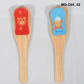 Phách gỗ cầm tay sắc màu