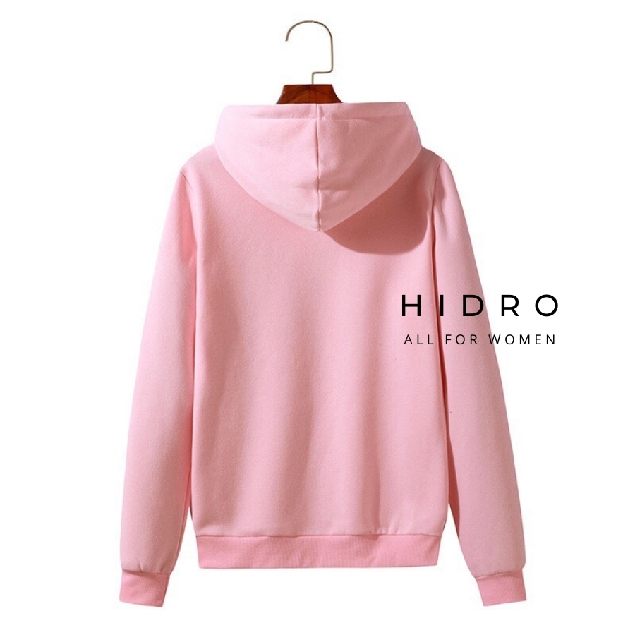 Áo Hoodie Unisex HIDRO Nỉ Bông Có Mũ Oversize Form Rộng Thời Trang