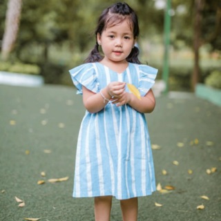 Váy bé gái từ 2-6 tuổi, chất liệu linen, thoáng mát.