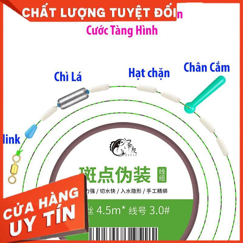 [ XẢ HÀNG ]Dây Trục Câu Đài Buộc Sẵn Cước Câu Cá Tàng Hình đủ kích thước 3m6 4m5 5m4 6m3 - Sanami Fishing