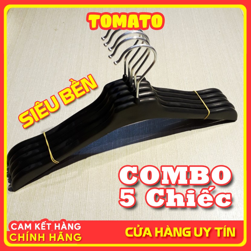 Móc treo quần áo vai dẹt nhựa cao cấp size 38cm thời trang siêu bền