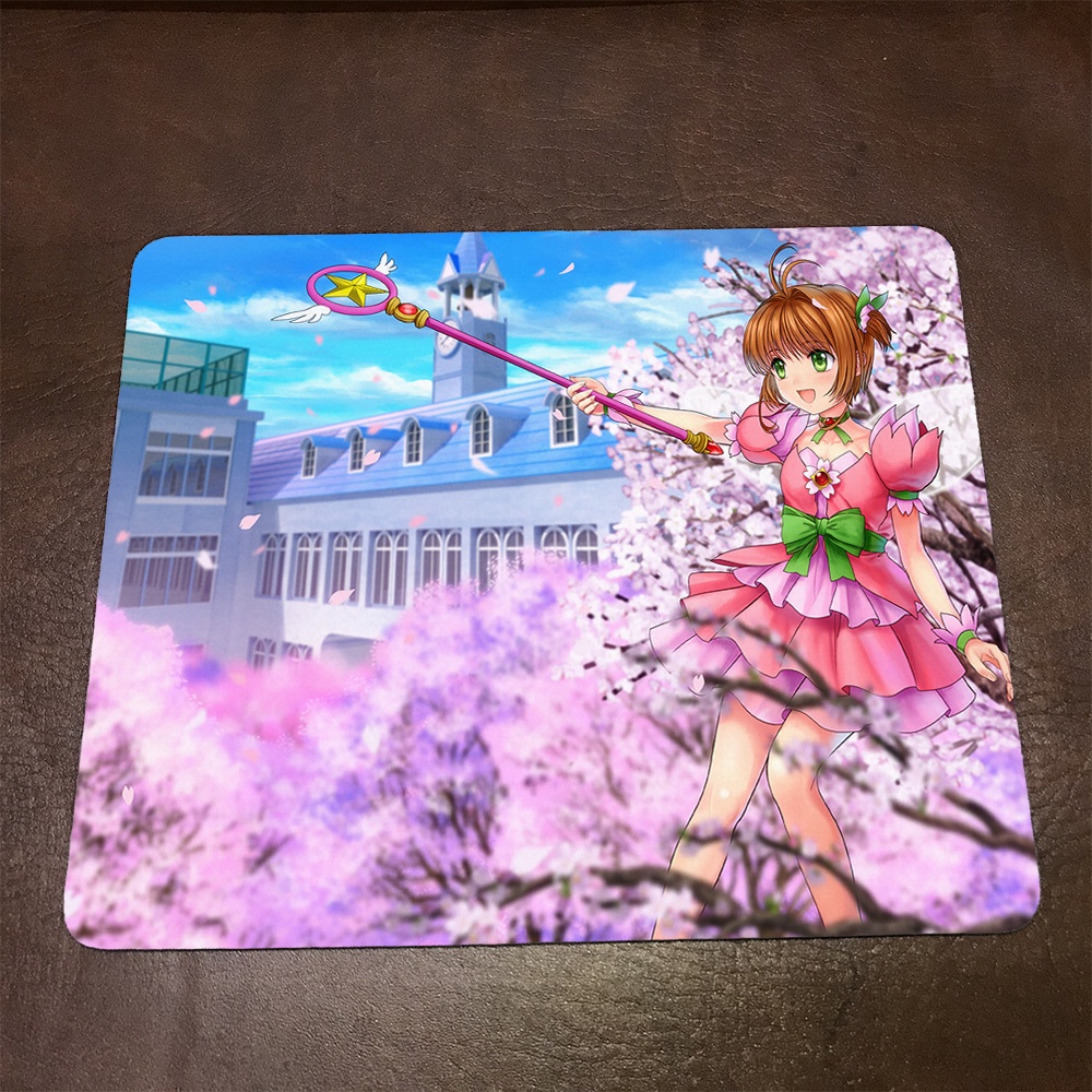 Lót chuột máy tính Anime Cardcaptor Sakura Wallpapers 1 Mousepad cao su êm ái. Nhận in theo yêu cầu