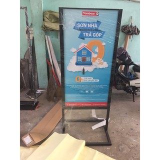 STANDEE KHUNG SẮT 60 X 120 CM - PP FORMAT 5MM...........................................................................