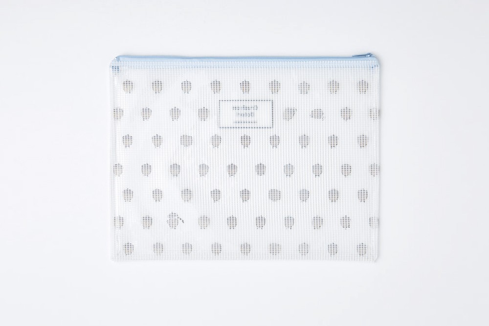 Túi Lưới ARTBOX Phối Dây Kéo Cỡ Lớn Màu Xanh Dương