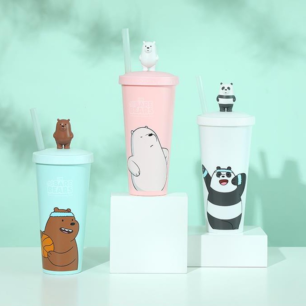 Ly nhựa We Bare Bears 3.0 Sport