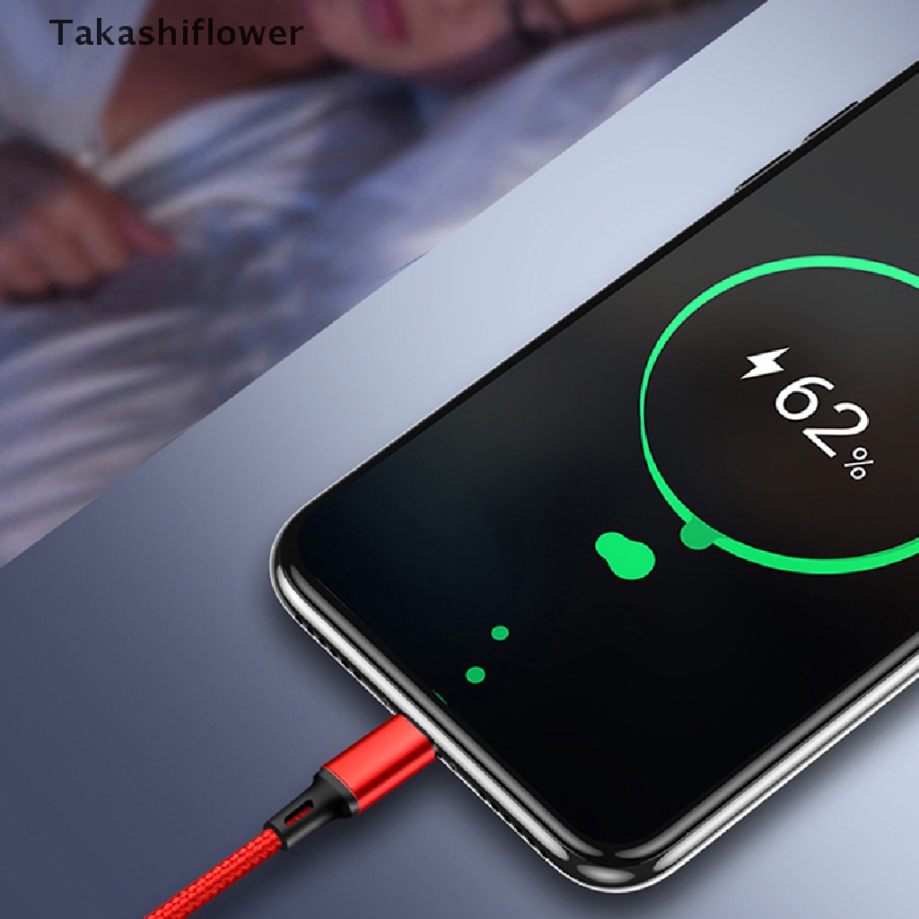 Cáp Sạc Nhanh Takashiflower / 2.4A / 5A 3 Trong 1 Cho Xiaomi