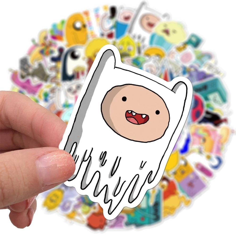 Set 100 Nhãn Dán Hoạt Hình Adventure Time Trang Trí Đa Ứng Dụng