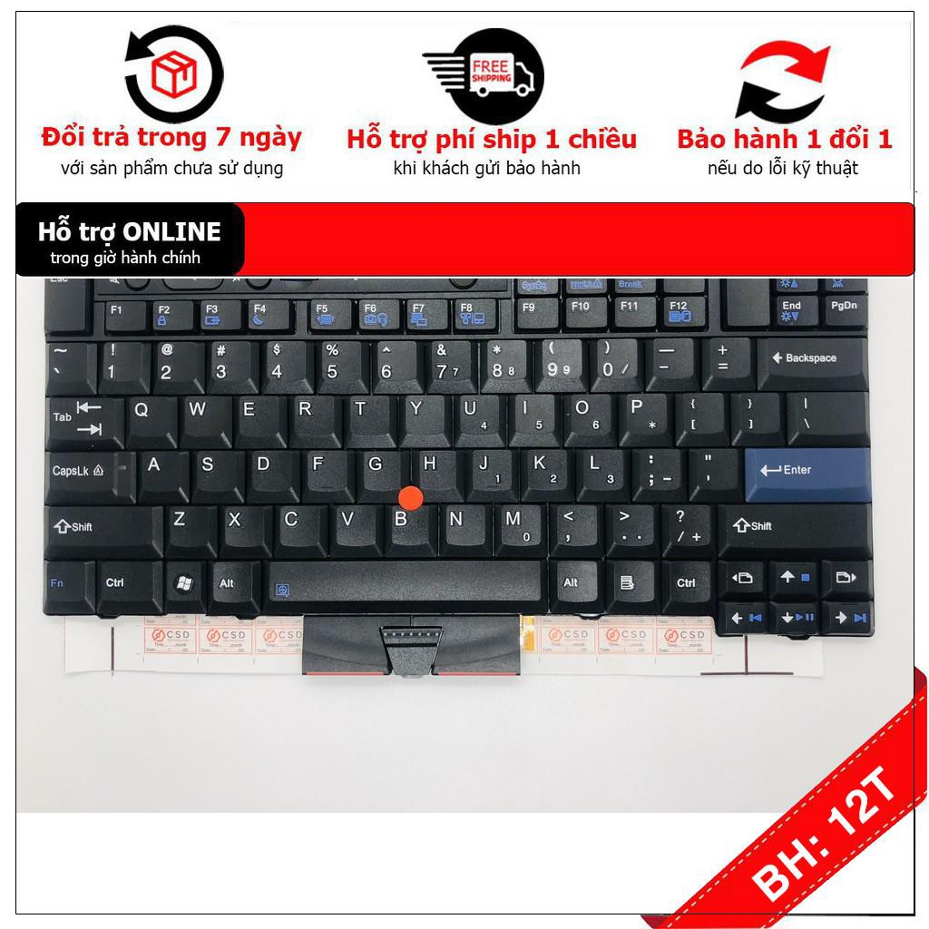 [BH12TH] Bàn Phím Laptop Lenovo Thinkpad T400s T410 T410S T420 T420S T510 T510S W510 X220 T520 Zin có Chuột