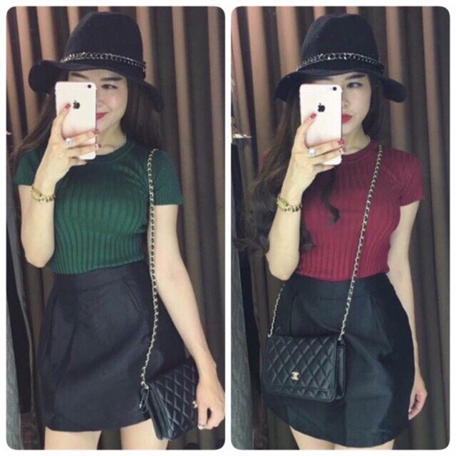 [HOT DEAL] Áo len tăm cộc tay thời trang