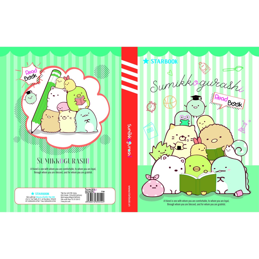 Tập Học Sinh Caro Starbook SUMIKKO GURASHI T70R
