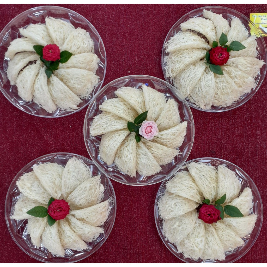 Yến Sào Tinh Chế nhiều sợi dài (50gr) y hình tặng  táo đỏ, đường phèn, hạt chia - Yến Sào Nguyên Chất sợi dài