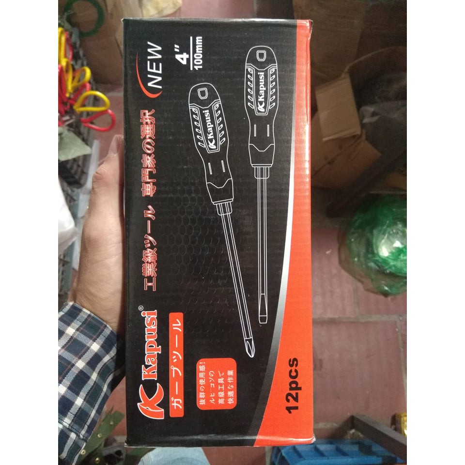 12 tô vít 2 đầu Kapusi ( 1 hộp )