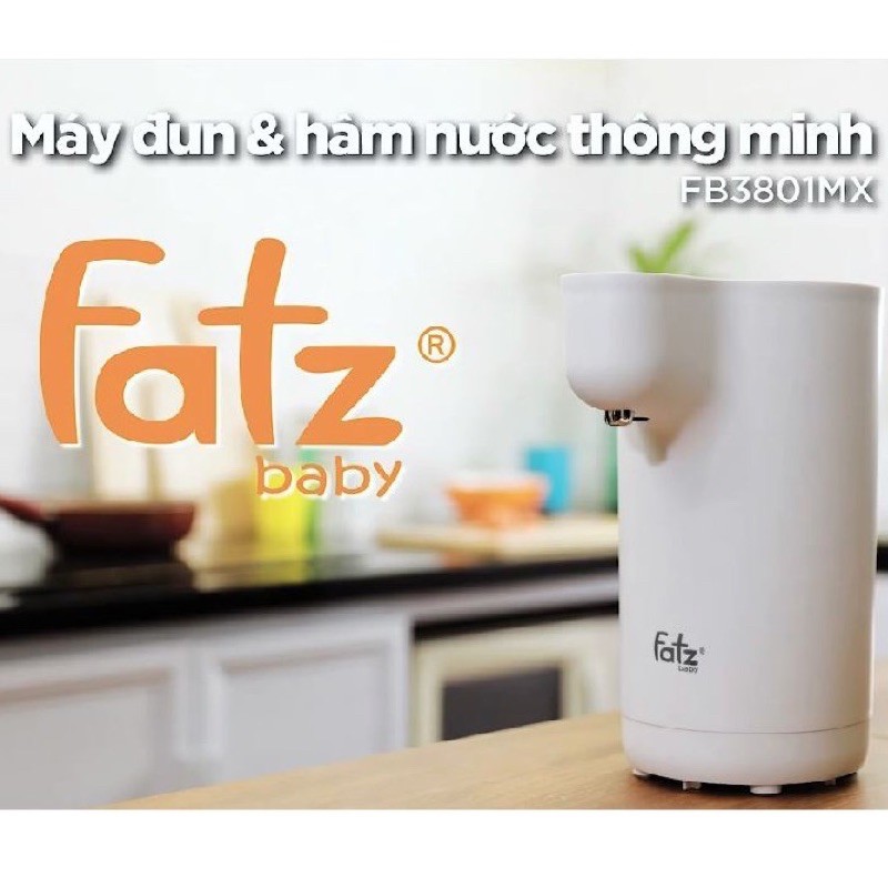 [Mã SKAMPUSH9 giảm 10% đơn 200K] MÁY ĐUN NƯỚC HÂM NƯỚC PHA SỮA THÔNG MINH SMART 1 - FATZ BABY - FB3801MX CHÍNH HÃNG