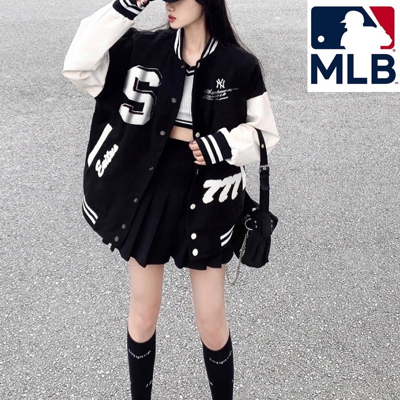 Áo Khoác Bóng Chày MLB Yankees 100% Chính Hãng Thời Trang Trẻ Trung Cho Nam Nữ