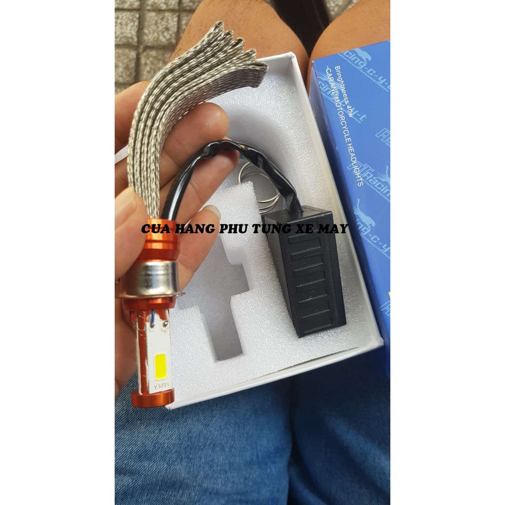 Đèn LED râu 3 tia siêu sáng cho các loại xe