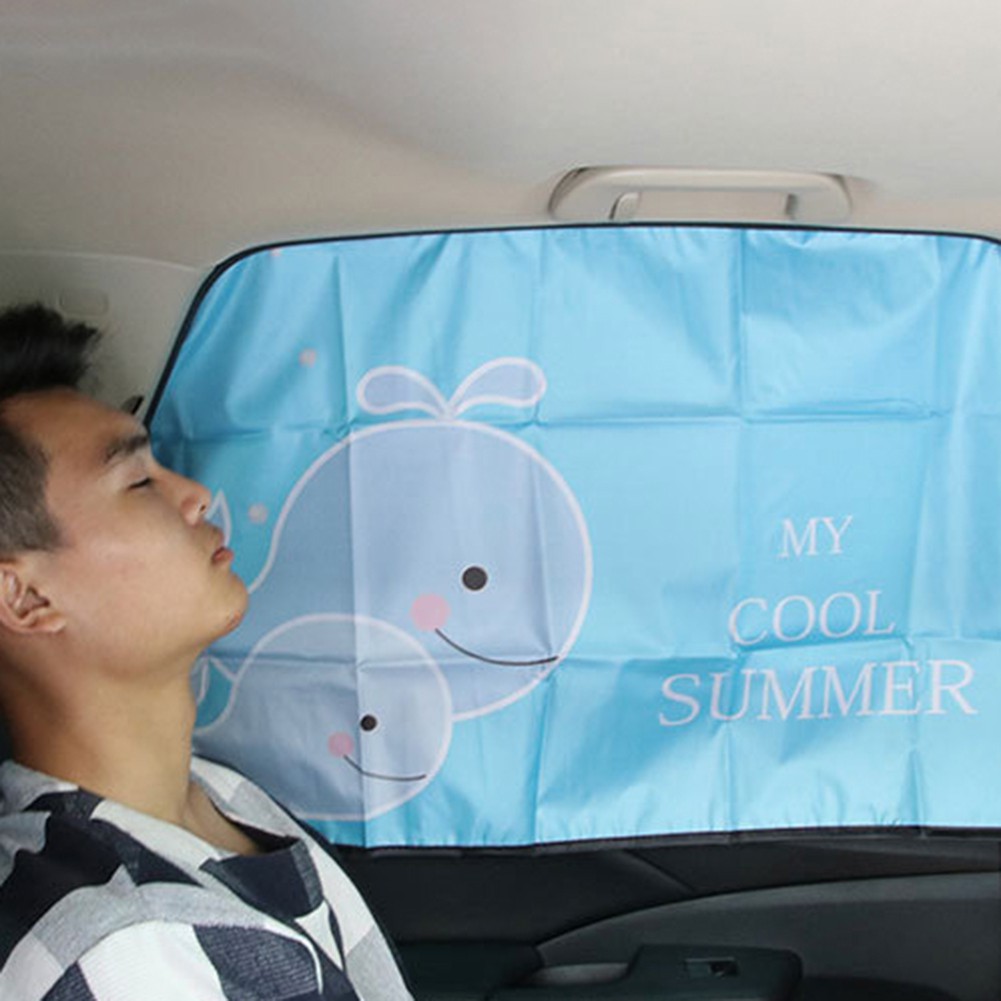 Màn che cửa sổ xe ô tô chống nắng in hình dễ thương | BigBuy360 - bigbuy360.vn