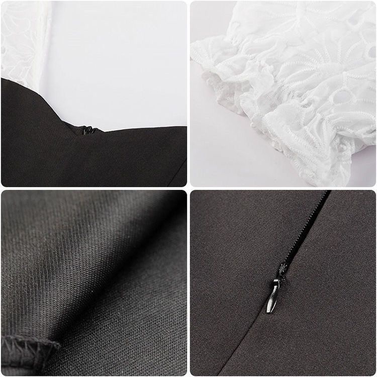 Đầm Phối Ren Plus Size Thời Trang Mùa Hè Dành Cho Nữ