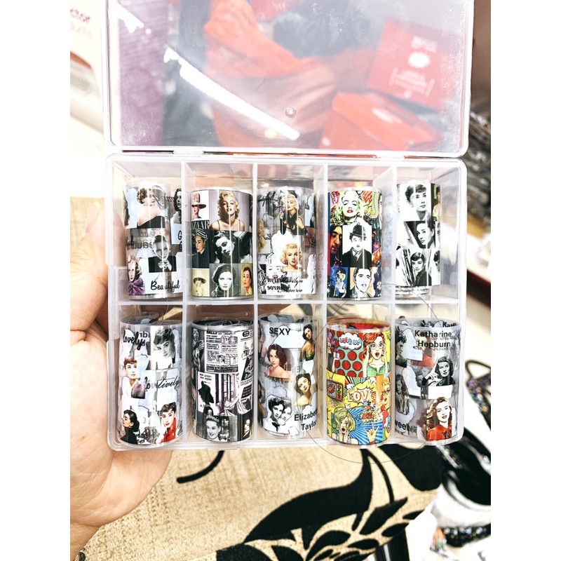 Set foil dán móng