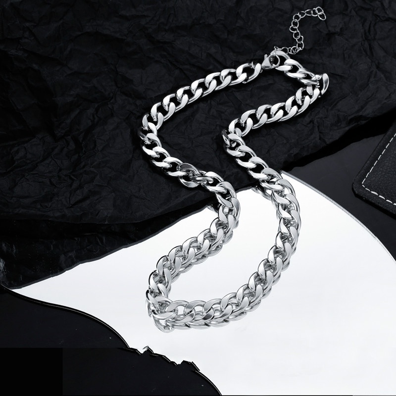 Vòng cổ bằng thép titan phong cách hiphop đường phố thời trang cho nam