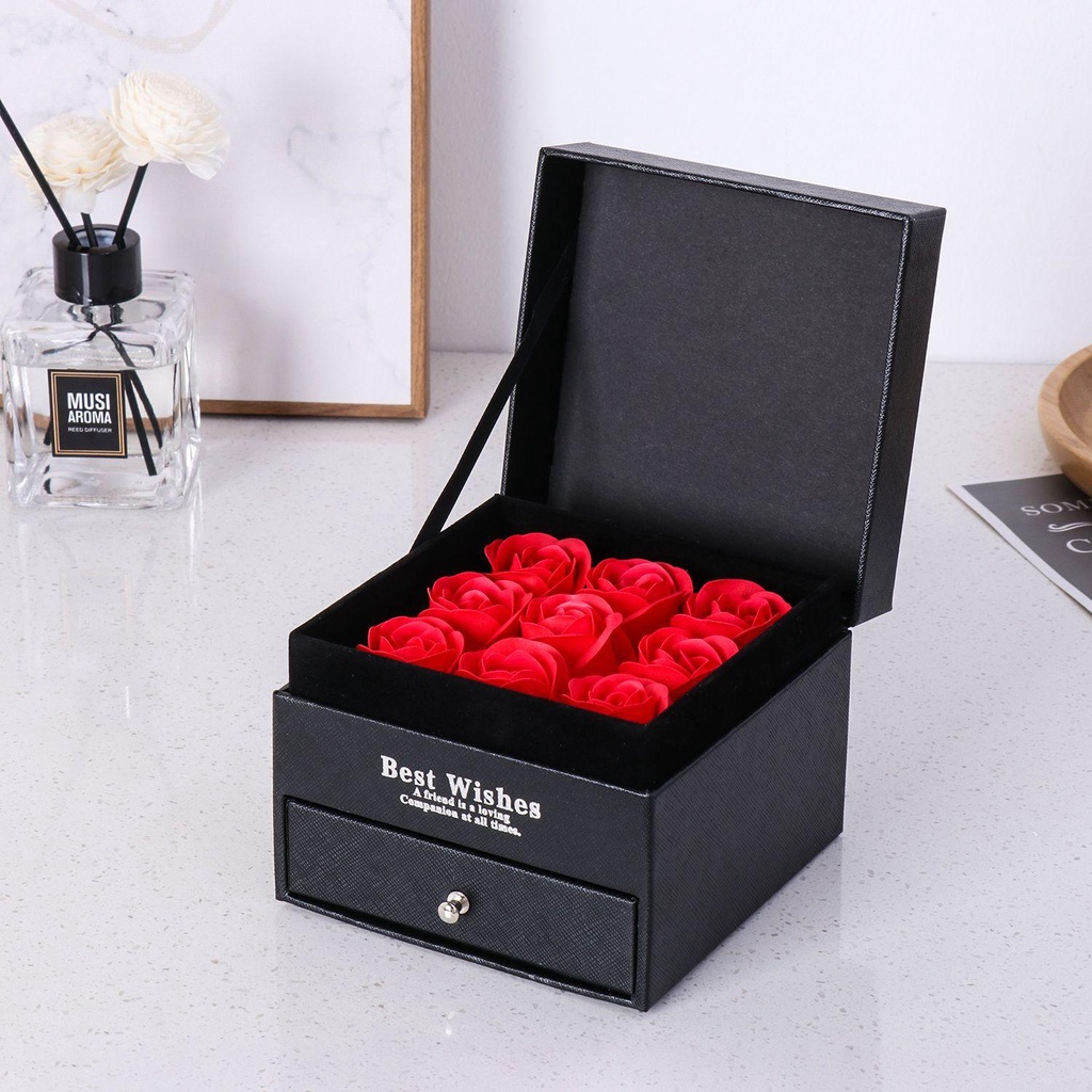 BORAG Hoa Hồng Handmade Làm Quà Tặng Giáng Sinh / Năm Mới / Valentine