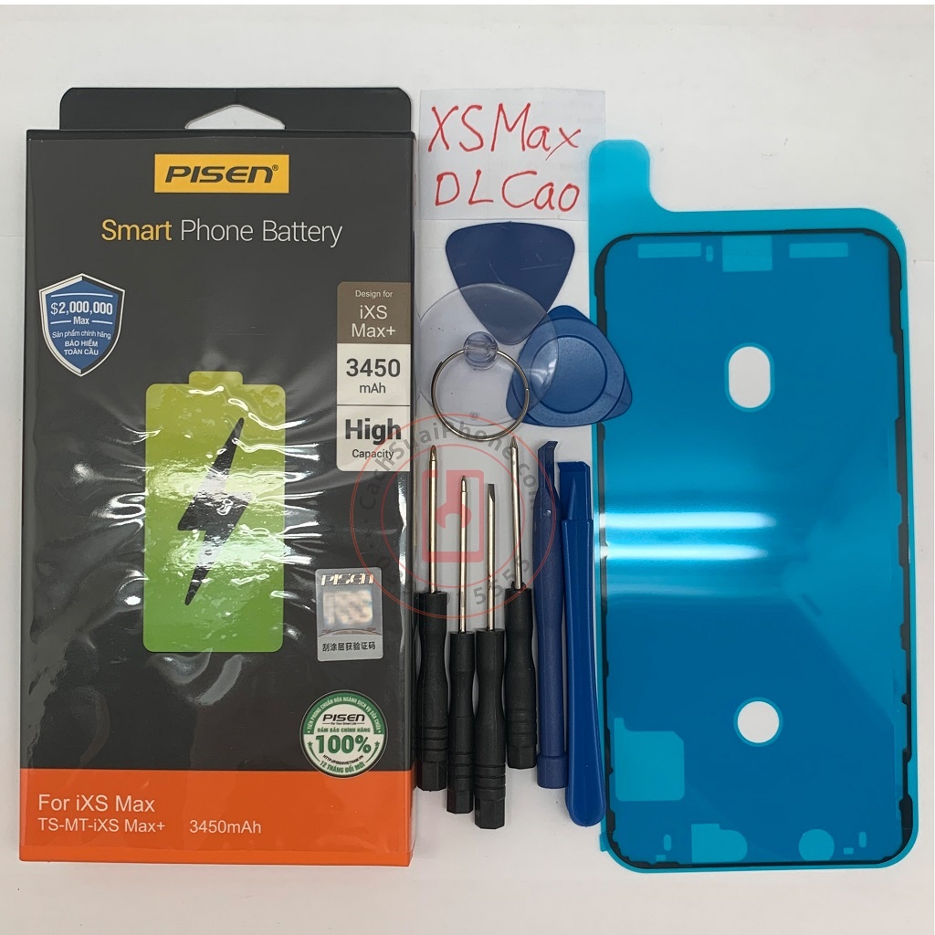 Pin Pisen tương thích cho điện thoại XS Max Táo