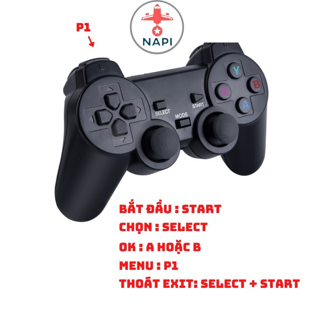 Game Stick 4k HDMI điện tử 4 nút máy chơi game cầm tay không dây