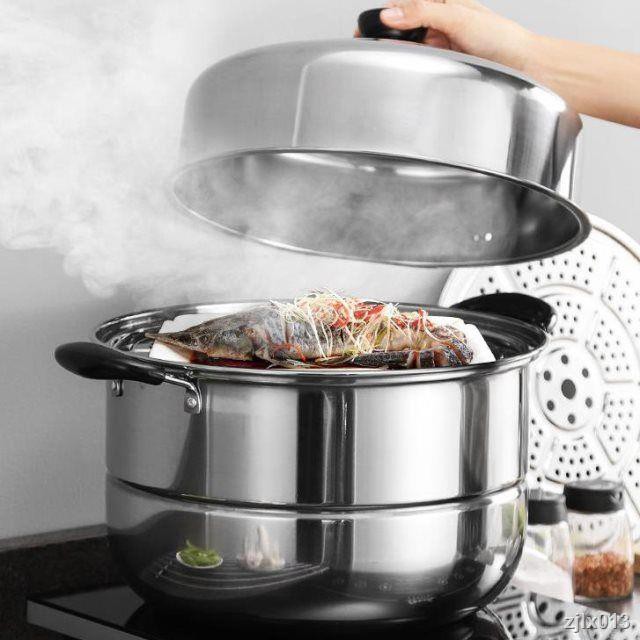 Nồi Hấp Bằng Inox Dày Cỡ Lớn Chuyên Dùng