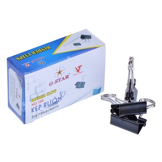 Hộp 12 cái kẹp bướm kẹp bướm g-star 19mm