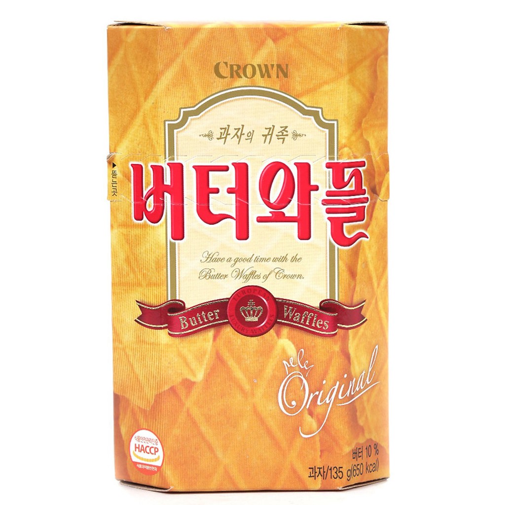 Bánh Xốp Butter Waffles Crown 135 Gram