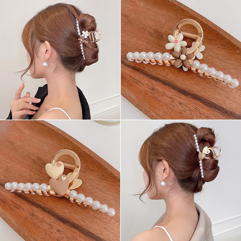 Kẹp tóc cỡ lớn phong cách Pháp thời trang thanh lịch dành cho nữ