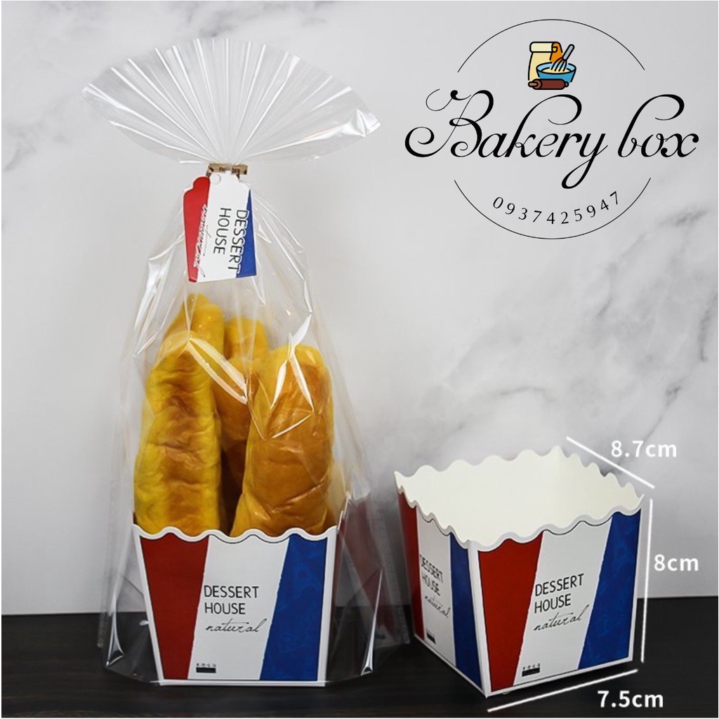 100 Túi Đế Giấy Đựng Bánh Quy Nhỏ - Cookie Kèm Kẽm Buộc