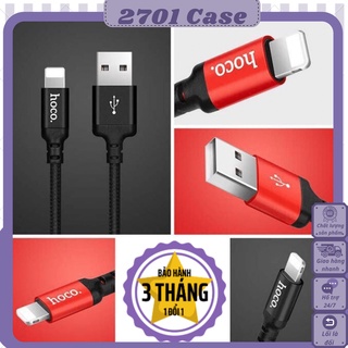 Dây cáp sạc Iphone HOCO X14 dài 2 mét USB to Lightning cho điện thoại Iphone tai nghe Bluetooth pin sạc dự phòng