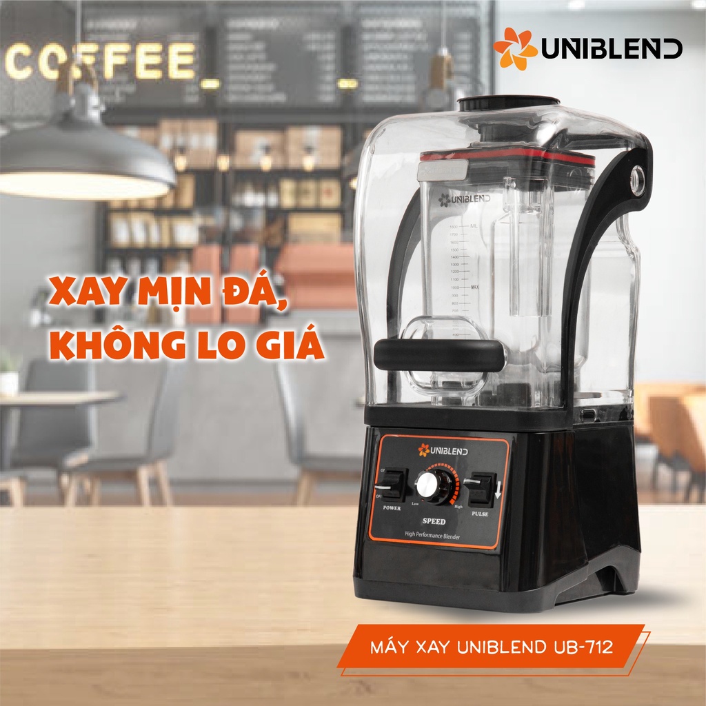 MÁY XAY CÔNG NGHIỆP, MÁY XAY ĐÁ CHUYÊN DỤNG UNIBLEND UB - 712 ( HÀNG CHÍNH HÃNG NHẬP KHẨU)