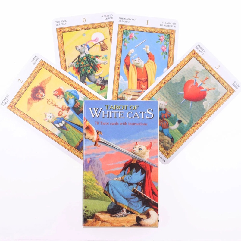 Bộ Bài Tarot Màu Trắng Tương Tác Bí Ẩn Cho Gia Đình