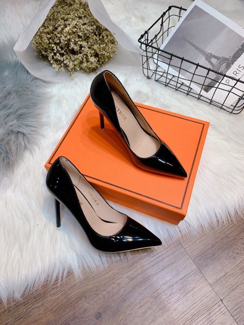 Giày cao gót bigtree da bóng fullbox hàng quảng châu cao cấp