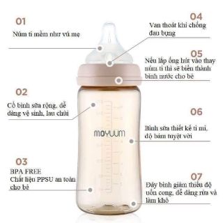 Bình Sữa MOYUUM Hàn Quốc 270ml