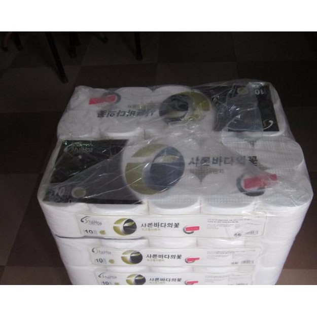 GIẤY VỆ SINH HẢI HOA ĐEN KHÔNG LÕI 10 CUỘN