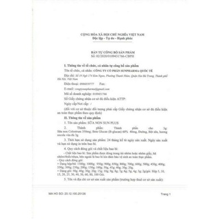 Sữa non Sunplus hàng chính hãng