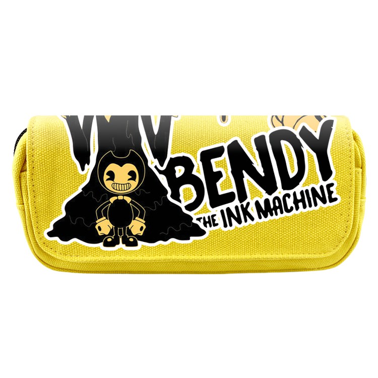Bendy and the Ink Machine 3D Color Pattern Student Multifunctional Canvas Pencil Bag Birthday Gift