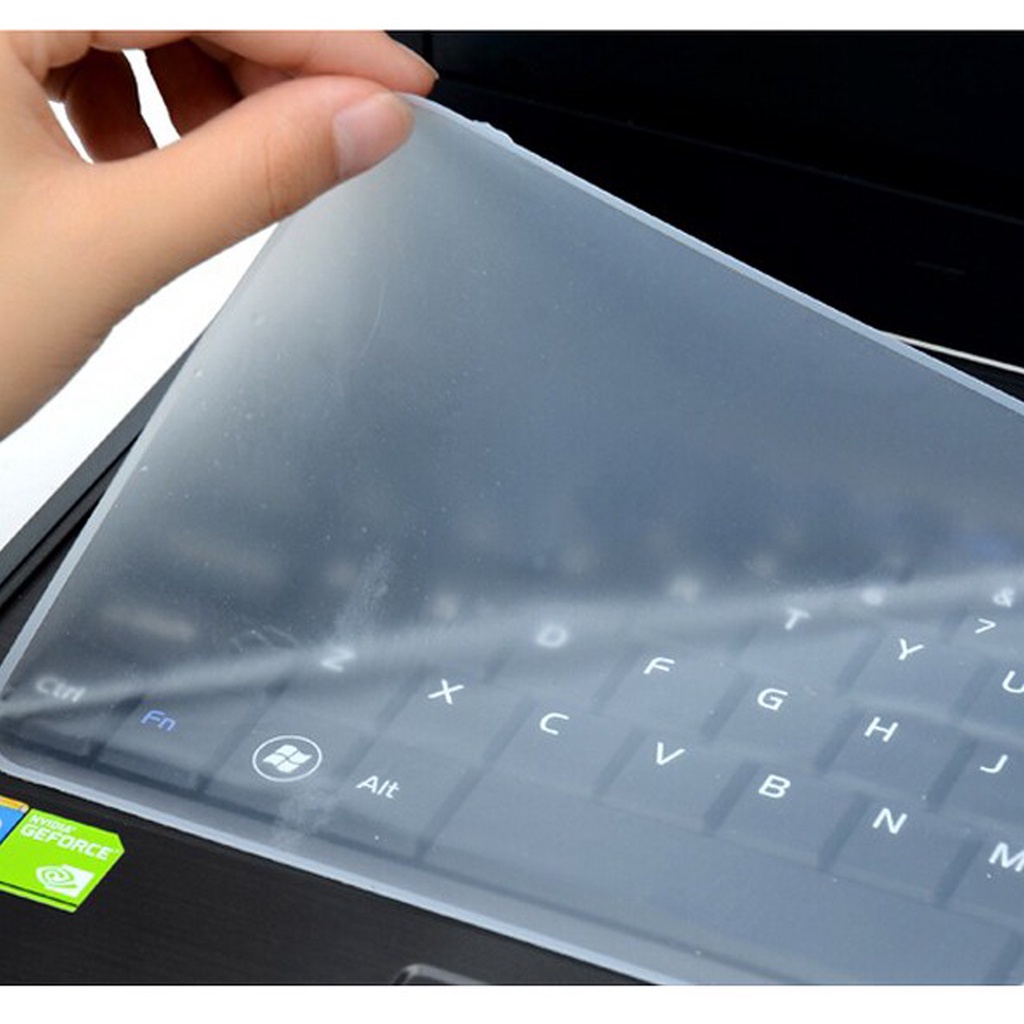 Tấm phủ bàn phím silicon cho laptop từ 13 đến 17 inch chắn bụi, chống nước bảo vệ bàn phím