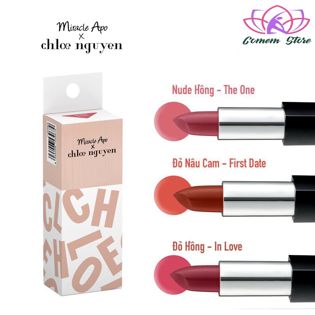 Son thỏi Miracle Apo x Chloe Nguyễn Holiday Collection Lipstick 4g