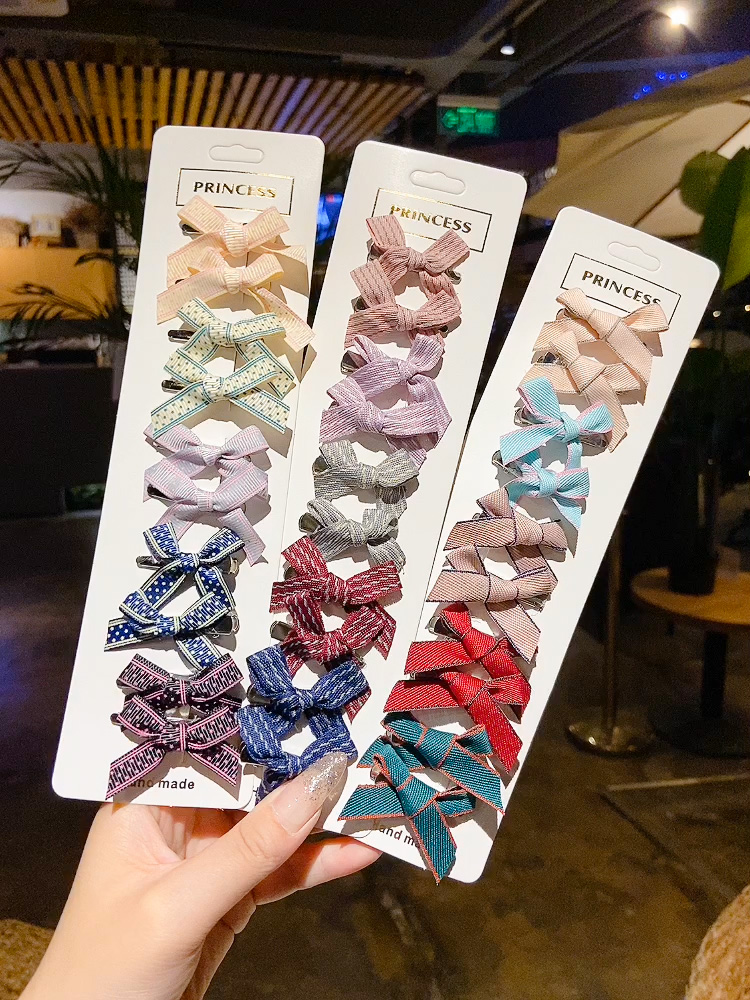 Set kẹp tóc hình nơ dễ thương dành cho bé gái