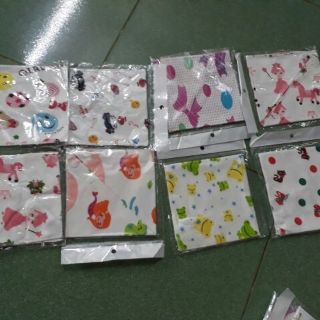 combo 10 yếm cotton 2 lớp cài nút cho bé