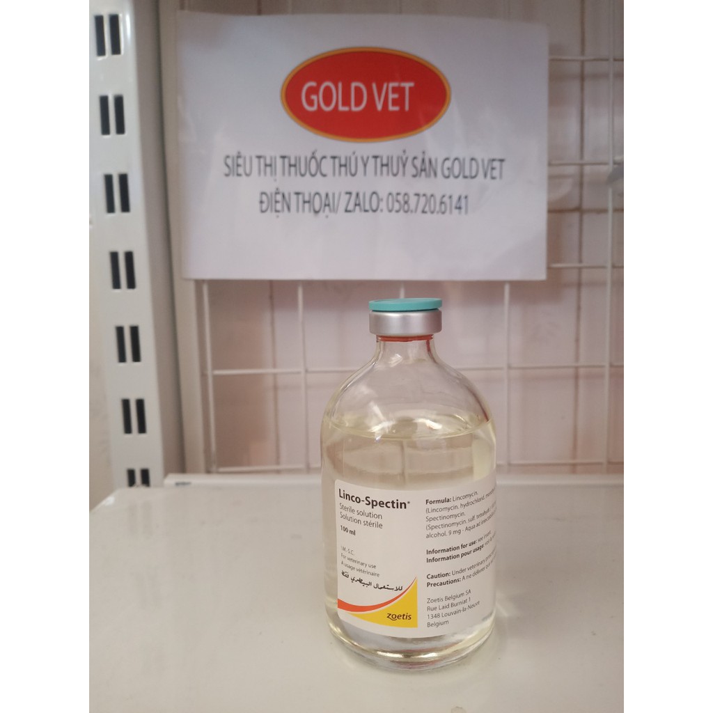 Linco Spectin dung dịch vô trùng thần dược cho gà đá, chó, mèo và các loại vật nuôi khác 100 ml HSD 22/02/2024