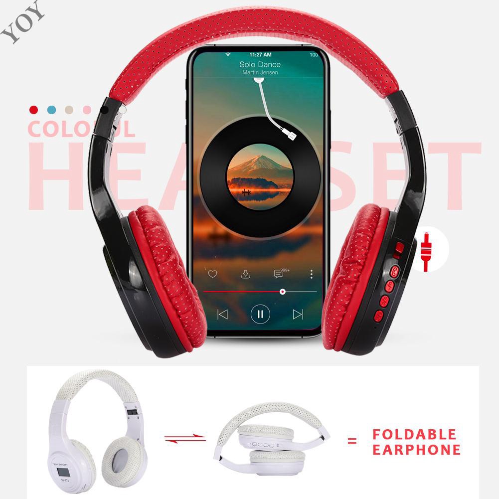 ♫Nghe Nhạc + Chơi Game♫ Tai nghe bluetooth headphone không dây chụp tai N75,có mic ,chơi game, nghe nhạc liên tục 8H