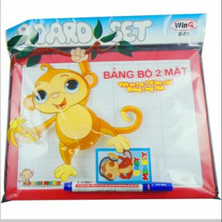 BẢNG BỘ 2 MẶT WINQ LOẠI LỚN KÈM BÚT LÔNG CHO BÉ