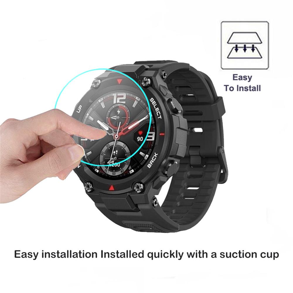 BTLIMER Kính Cường Lực Bảo Vệ Chống Dấu Vân Tay Chống Cháy Nổ Cho Huami Amazfit T-Rex T-Rex Pro